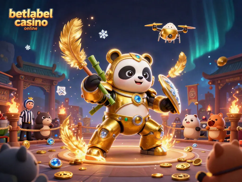 Engage in thrilling gameplay at betlabel casino online with innovative 3D representation of exciting robot battles and lively environments.