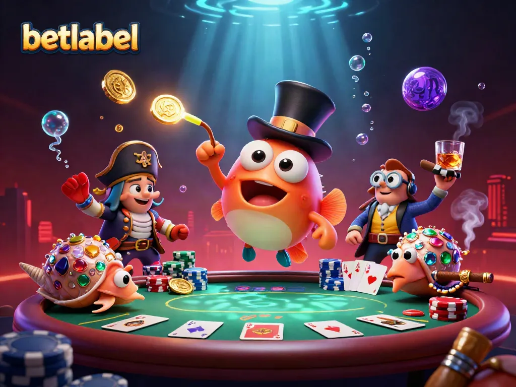 Engage with betlabel's exciting adventure featuring a vibrant underwater casino scene.